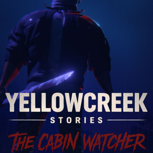 Orange Modern Spider Web Illustration Twitch Logo YELLOWCREEK STORIES: THE CABIN WATCHER